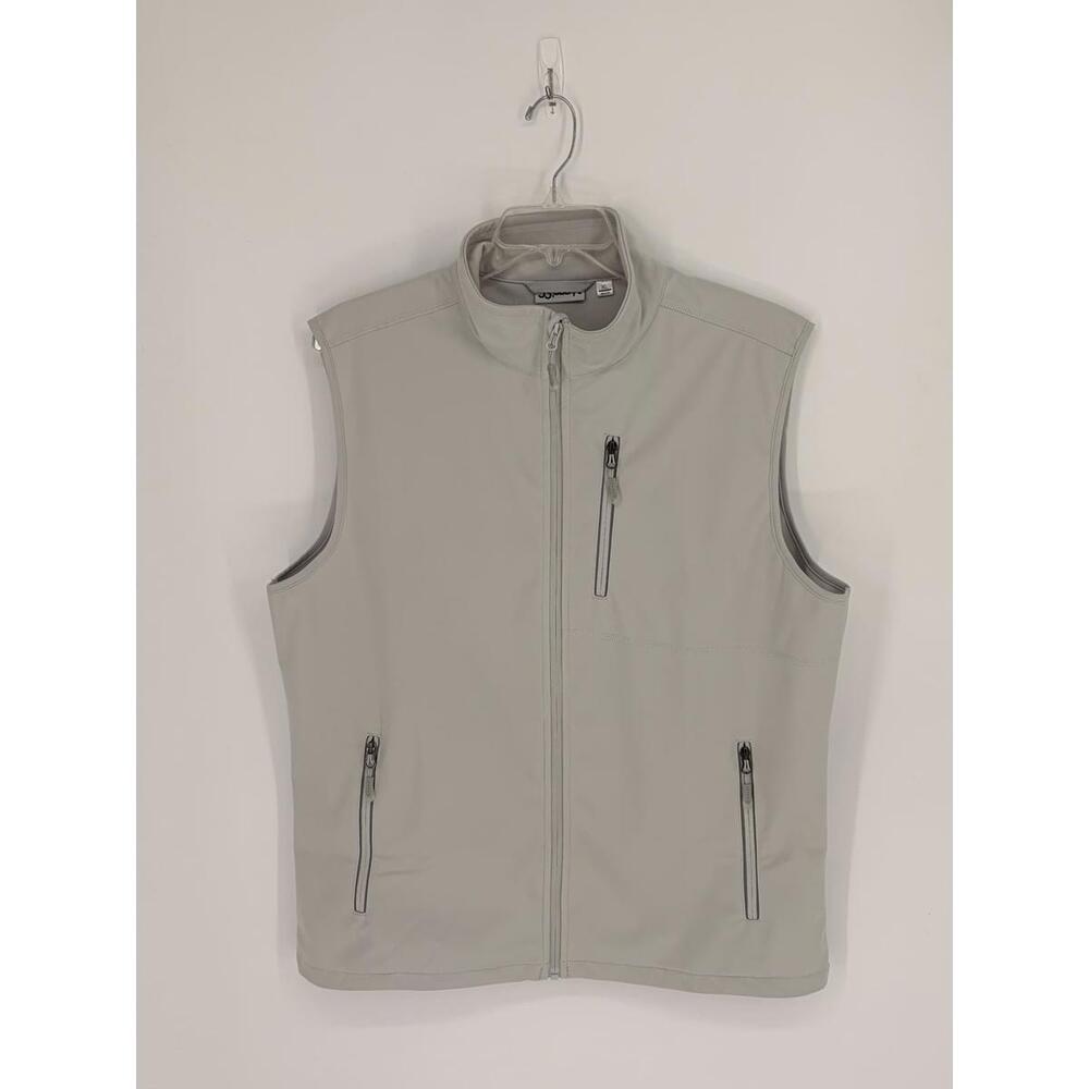 Softshell Vest Lightweight Sleeveless Jacket XL Gray